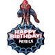 SPIDER-MAN BIRTHDAY PERSONALISED SHAPE P40 PKT