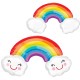 RAINBOW WITH CLOUDS SHAPE P35 PKT