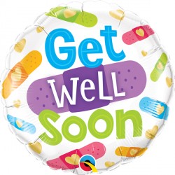 GET WELL SOON BANDAGES 18" PKT IF