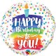 HAPPY BIRTHDAY TO YOU RAINBOW CAKE 18" PKT