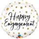 GOLD DOTS HAPPY ENGAGEMENT 18" PKT IF