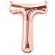 ROSE GOLD LETTER T SHAPE 16" PKT