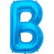BLUE LETTER B SHAPE 16" PKT
