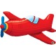 RED VINTAGE AIRPLANE 36" SHAPE GROUP C PKT