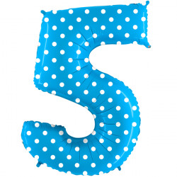 POIS TURQUOISE NUMBER 5 SHAPE 40" PKT