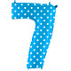 POIS TURQUOISE NUMBER 7 SHAPE 40" PKT