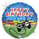 GAME CONTROLLER BIRTHDAY 18" HOLOGRAPHIC PKT  