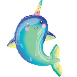 HAPPY NARWHAL SHAPE P35 PKT