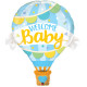 WELCOME BABY BLUE BALLOON 42" SHAPE GROUP B PKT YTE  (LIMITED STOCK)