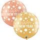 DOTS HAPPY NEW YEAR 30" ROSE GOLD & GOLD (2CT) CH