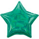GREEN IRIDESCENT STAR STANDARD HOLOGRAPHIC S40 FLAT A