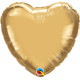 GOLD CHROME HEART 18" FLAT Q