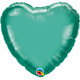 GREEN CHROME HEART 18" FLAT Q