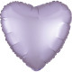 PASTEL LILAC SATIN LUXE HEART STANDARD S15 FLAT A