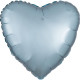 PASTEL BLUE SATIN LUXE HEART STANDARD S15 FLAT A