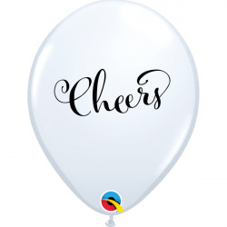 CHEERS 11" WHITE (25CT) LAC  (LIMITED STOCK)