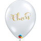 CHEERS 11" DIAMOND CLEAR GOLD INK (25CT)