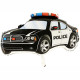 POLICE CAR BLACK GRABO SHAPE FLAT