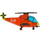 HELICOPTER RED GRABO SHAPE FLAT