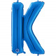 BLUE LETTER K SHAPE 26" PKT
