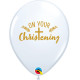 ON YOUR CHRISTENING CROSS 11" WHITE GOLD INK (25CT)