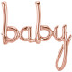 BABY SCRIPT ROSE GOLD 40" AIRFILLED SHAPE S1-01 PKT