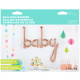 BABY SCRIPT ROSE GOLD 40" AIRFILLED SHAPE S1-01 PKT