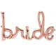 BRIDE SCRIPT ROSE GOLD 40" AIRFILLED SHAPE S1-01 PKT