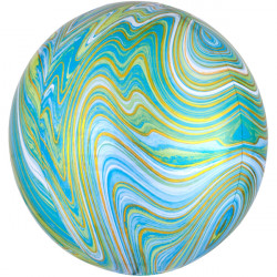 GREEN BLUE MARBLE ORBZ G20 PKT (15" x 16") (ITEM WILL BE PLACED ON BACK ORDER AND SHIPPED WHEN AVAILABLE)