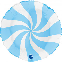 SWIRLY WHITE - MATTE BLUE 18" PKT (ITEM WILL BE PLACED ON BACK ORDER AND SHIPPED WHEN AVAILABLE)  