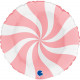 SWIRLY WHITE - MATTE PINK 18" PKT (ITEM WILL BE PLACED ON BACK ORDER AND SHIPPED WHEN AVAILABLE)  