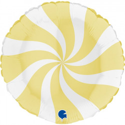 SWIRLY WHITE - MATTE YELLOW 18" PKT (ITEM WILL BE PLACED ON BACK ORDER AND SHIPPED WHEN AVAILABLE)  