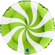 SWIRLY WHITE - LIME GREEN 18" PKT (ITEM WILL BE PLACED ON BACK ORDER AND SHIPPED WHEN AVAILABLE)  