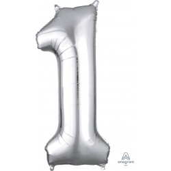 SILVER NUMBER 1 SHAPE P50 PKT (13" x 34")