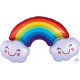 RAINBOW WITH CLOUDS SHAPE P35 PKT
