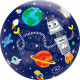 OUTER SPACE BIRTHDAY 22" SINGLE BUBBLE YRV