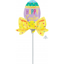 EASTER EGG WITH BOW MINI SHAPE A30 FLAT