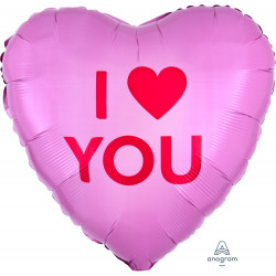 I HEART YOU CANDY HEART STANDARD S40 PKT