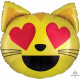 EMOTICON CAT LOVE SHAPE P35 PKT