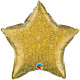 GOLD GLITTERGRAPHIC STAR 20" FLAT Q GV