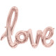 LOVE SCRIPT ROSE GOLD 40" AIRFILLED SHAPE S1-01 PKT