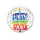 RAINBOW CAKE HAPPY BIRTHDAY TO YOU 9" FLAT HI