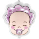BABY GIRL HEAD SHAPE 40"x 45" PKT 