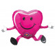 HAPPY HUGS MAGENTA BALLOON BUDDIES AIRWALKER P40 PKT (19" x 26")