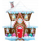DECORATED GINGERBREAD HOUSE 37" SHAPE GROUP C PKT YZP