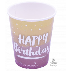 ROSE GOLD OMBRE PAPER CUP 250ML 8CT (YFN)