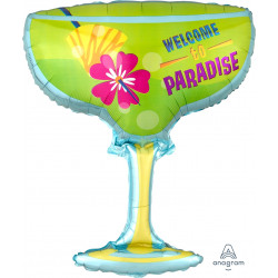 WELCOME TO PARADISE DRINK SHAPE P35 PKT (23" x 28") (LIMITED STOCK)