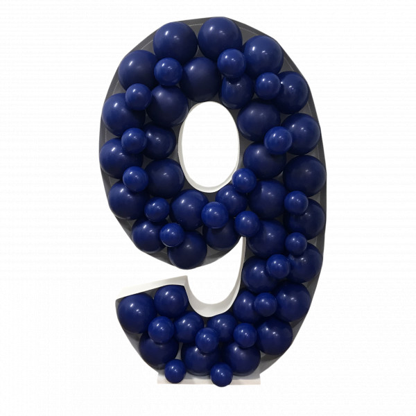  Number 9 Balloon Mosaic Template Free 