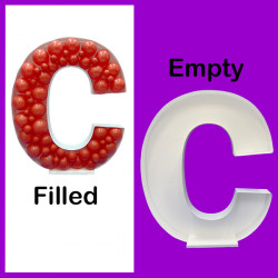 LETTER C MOSAIC BALLOON FRAME (100cm)