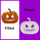 SCARY PUMPKIN MOSAIC BALLOON FRAME (100cm x 166cm) SALE